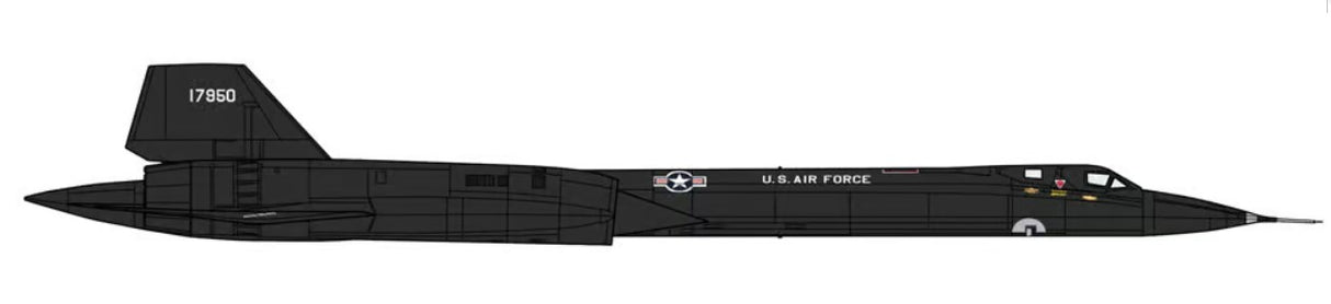 Hasegawa Model Kits - 1:72 SR-71 Blackbird - First Aircraft Kit HA02464
