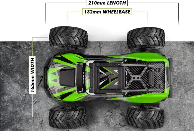 BLACKZON Spryte ST 1/20 4WD Electric Stadium Truck - Ready to Run -Green 540305