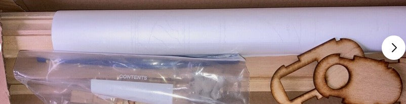 The Model Barn Buzzard Kit. A balsa and ply vintage style high wing model kit