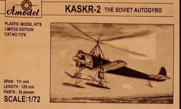 Amodel 1:72 Kaskr-2 Autogyro Kit 7279