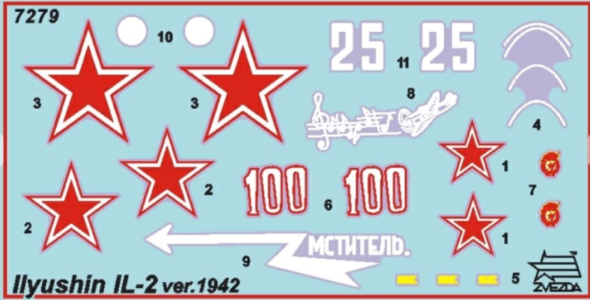Zvezda 1/72 Ilyshin Il-2 Stormovik (Mod. 1942) Kit 7279