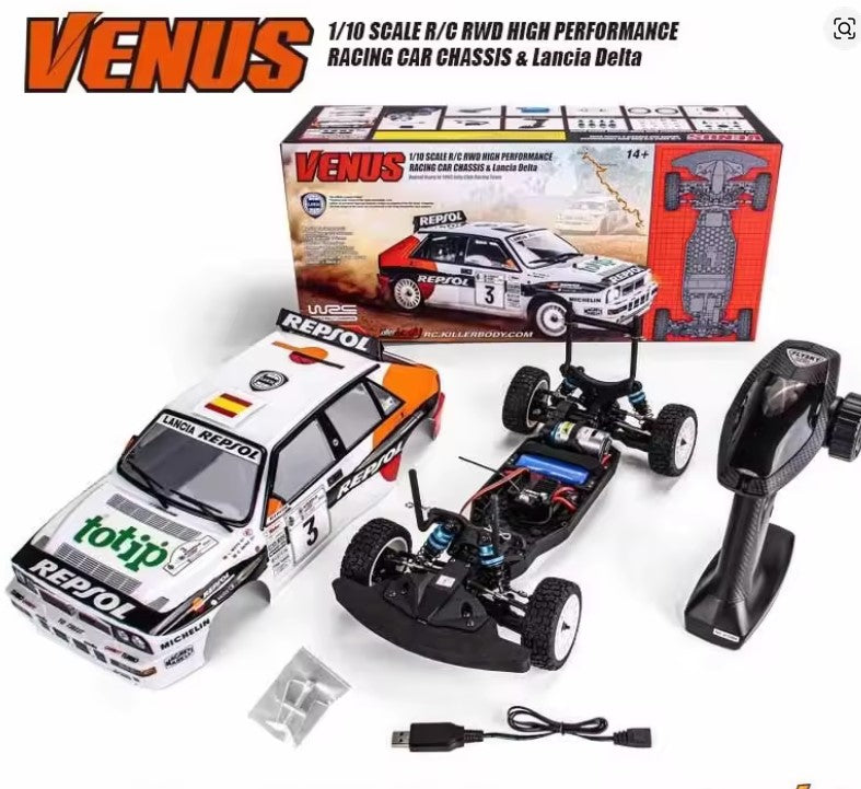 KILLERBODY RTR LANCIA DELTA REPSOL 1993 RALLY KIT ON VENUS CHASSIS - PRE ORDER ONLY - EXPECTED SHORTLY