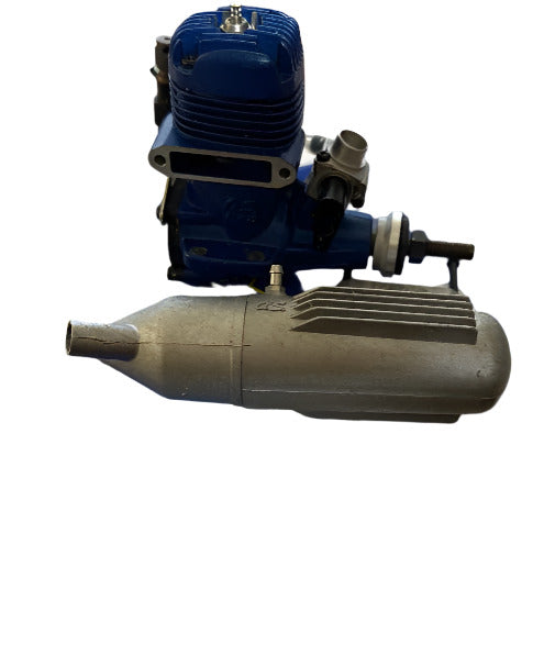 OS 40LA engine with silencer - SECOND HAND - AS NEW CONDITION