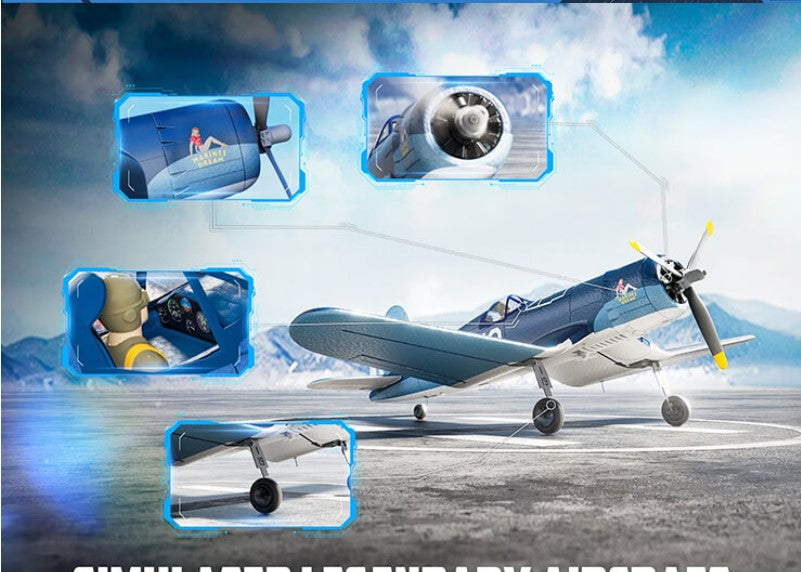 VOLANTEX F4U CORSAIR BLUE 4CH 500MM BRUSHLESS WITH GYRO RTF