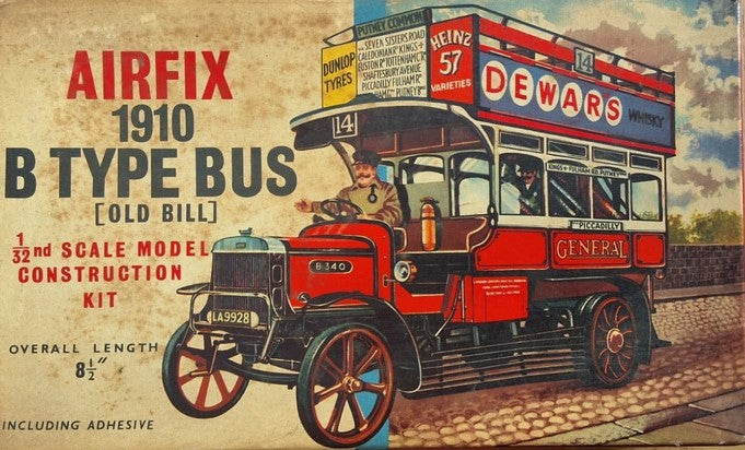 Airfix 1/32 1910 B Type Bus (Old Bill) Kit - SECOND HAND