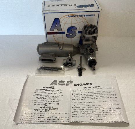 ASP 25 ABC engine with silencer