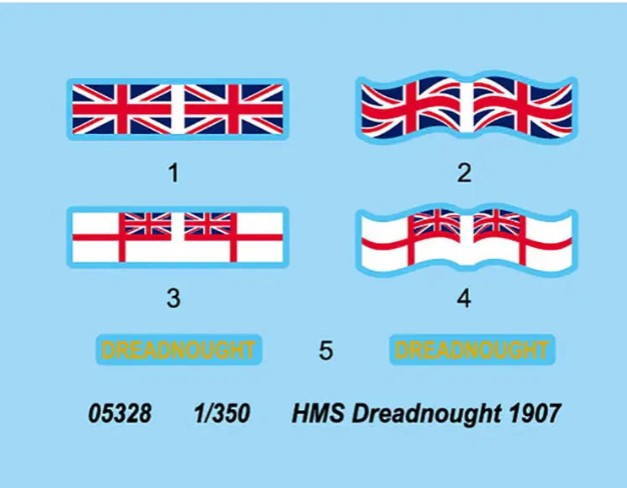 Trumpeter 1/350 HMS Dreadnought 1907 05328