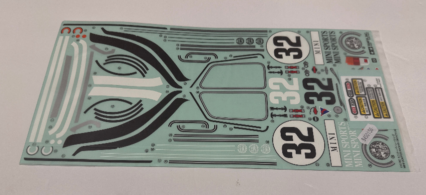 Tamiya Mini Cooper Racing Sticker Set
