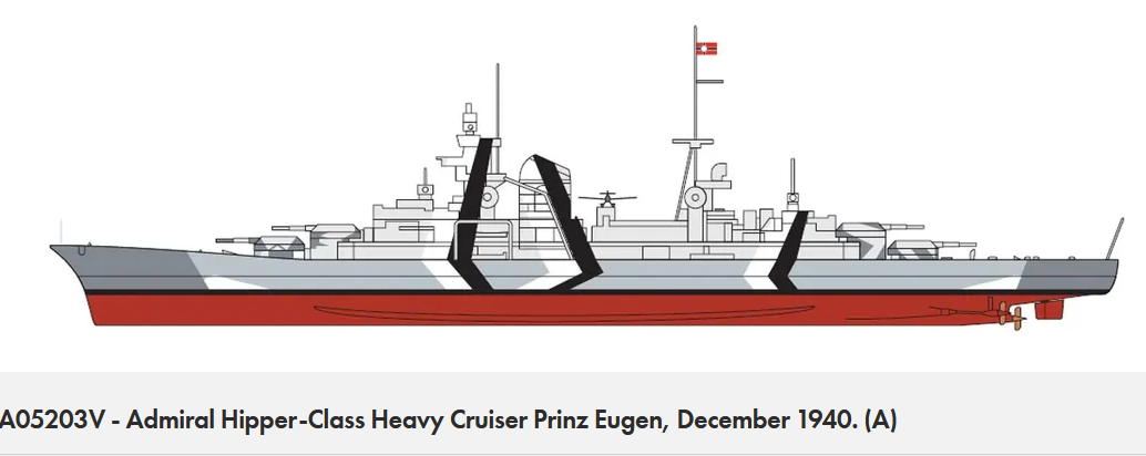 Airfix 1:600 Prinz Eugen Kit A05203V