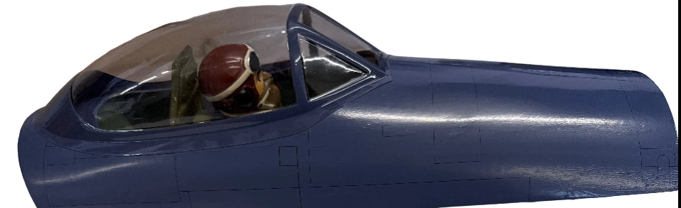 Black Horse Canopy/Pilot/Front Decking for Sea Fury 33cc