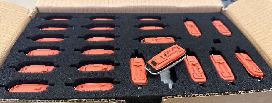 Set of 22 Scale life Boats by Graupner