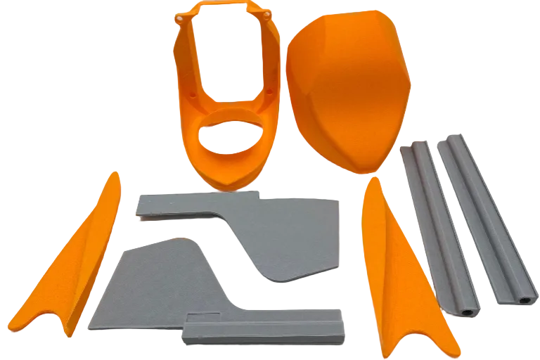 3D Printed Kestrel Front/Wing & Tail Booms