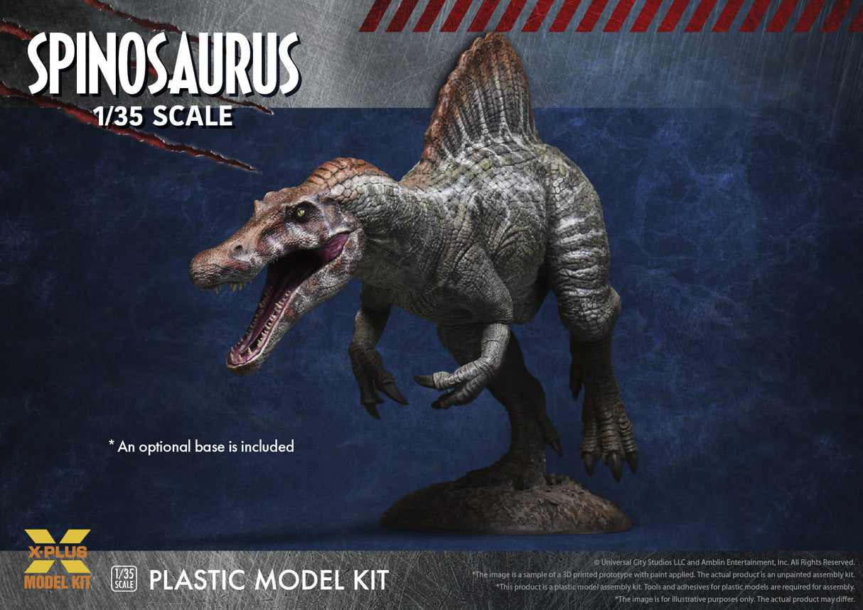 X PLUS 1/35 Jurassic Park 3 Spinosaurus Plastic Model Kit 411-200099