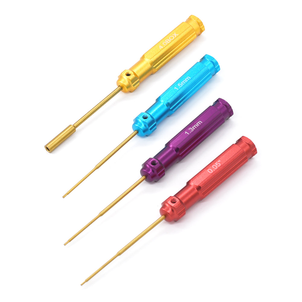 RC Overhaul Tool Set 4pcs(0.05 Inch /1.3/1.5/4mm box)