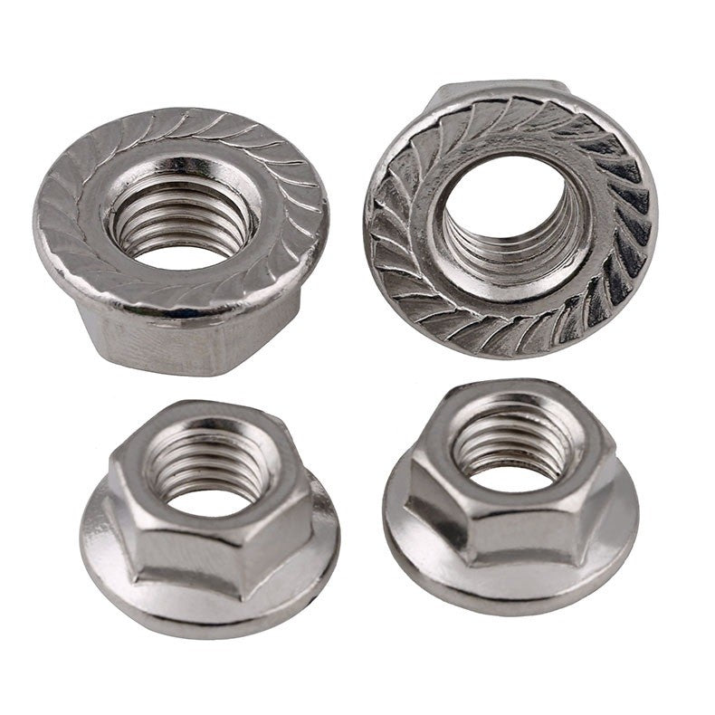 Tamco 4mm nuts with flange 8 pcs