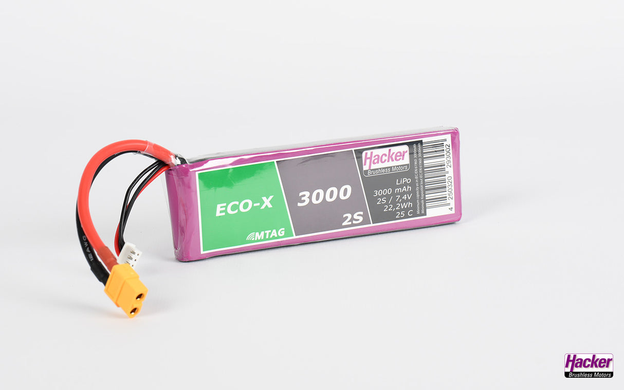 Hacker TopFuel LiPo 20C-ECO-X 3000mAh 2S 93000231