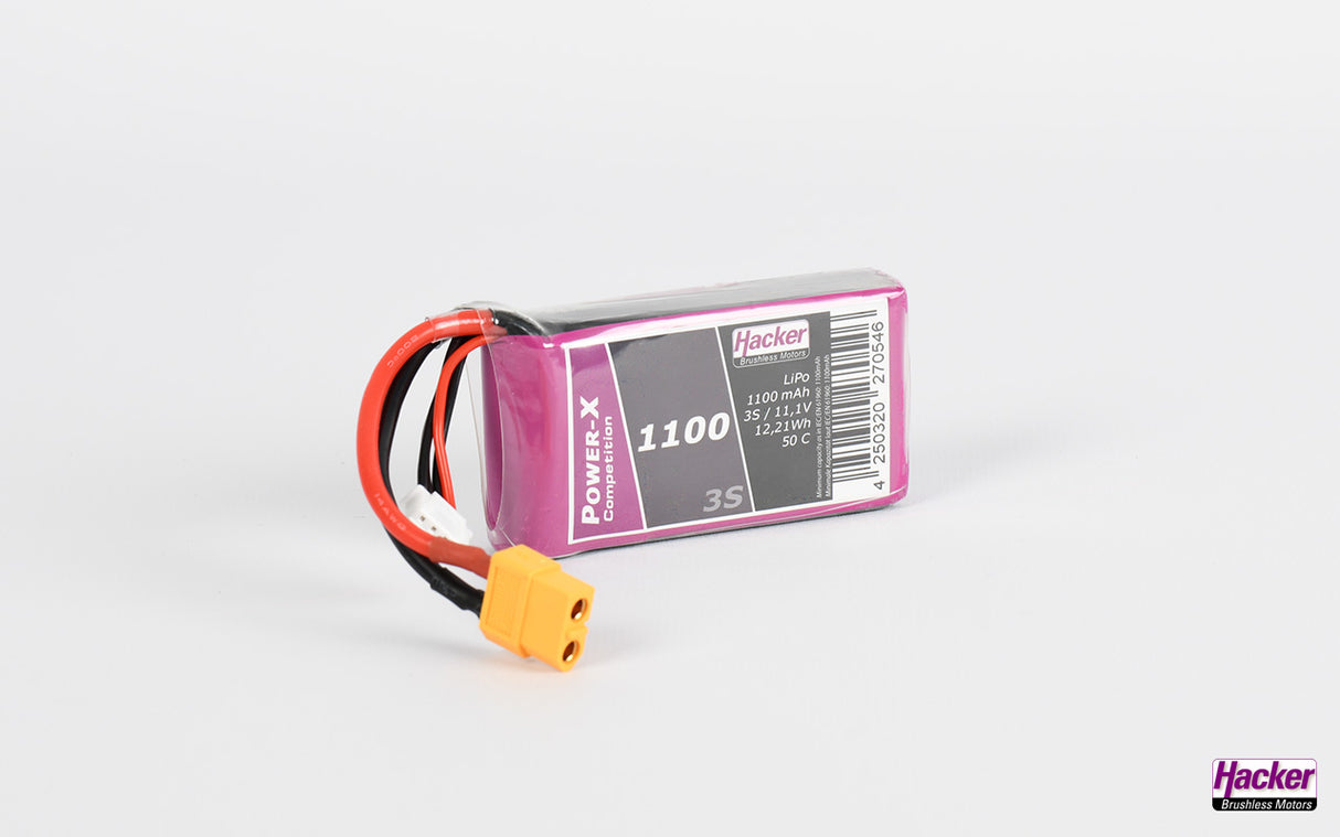 Hacker TopFuel LiPo 50C Power-X 1100mAh 3S 91100361