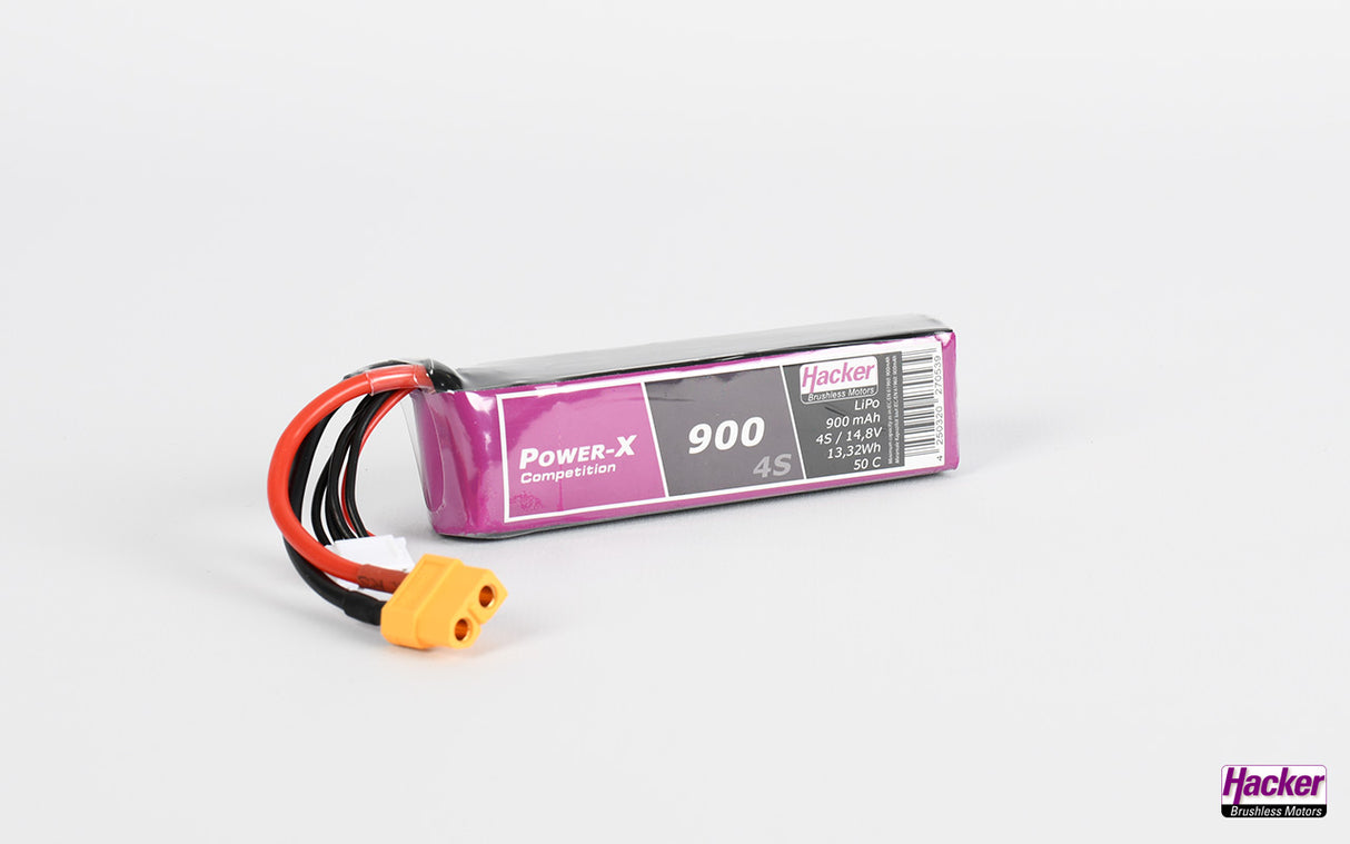 Hacker TopFuel LiPo 50C Power-X 900mAh 4S 90900461