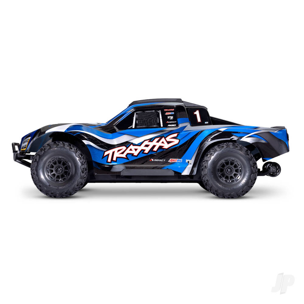 Traxxas Maxx Slash 1:8 6S 4WD Short Course Truck - FD Blue (+TQI 2-ch Link/VXL-6S/Velineon 2000kV/ TSM) FD - EX DISPLAY
