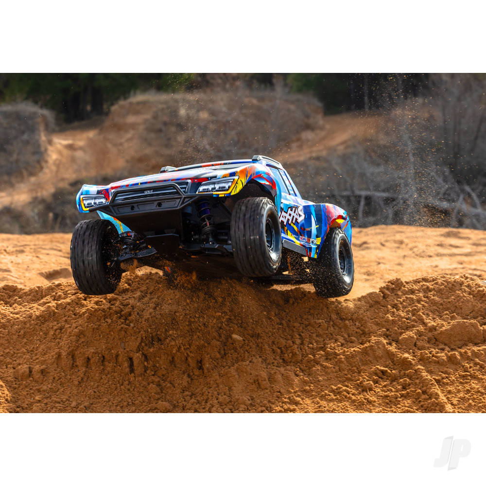 Traxxas Maxx Slash 1:8 6S 4WD Short Course Truck - FD Blue (+TQI 2-ch Link/VXL-6S/Velineon 2000kV/ TSM) FD - EX DISPLAY