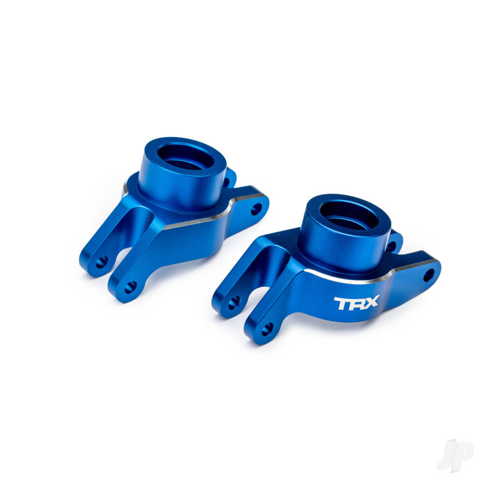 Carriers stub axle (blue-anodised 6061-T6 aluminium) (rear) (left & right)