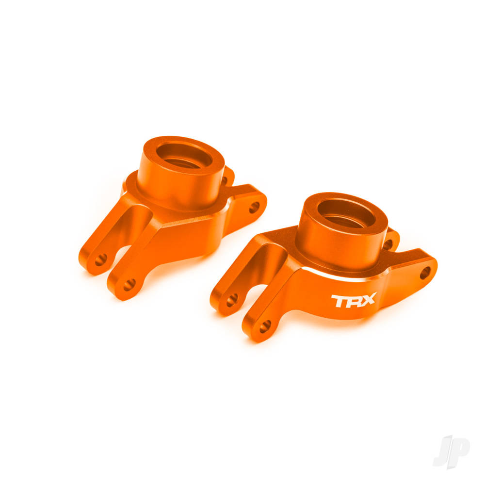 Carriers stub axle (orange-anodised 6061-T6 aluminium) (rear) (left & right)