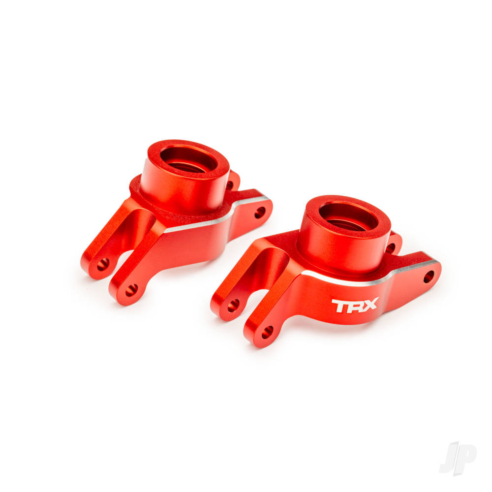 Carriers stub axle (red-anodised 6061-T6 aluminium) (rear) (left & right)