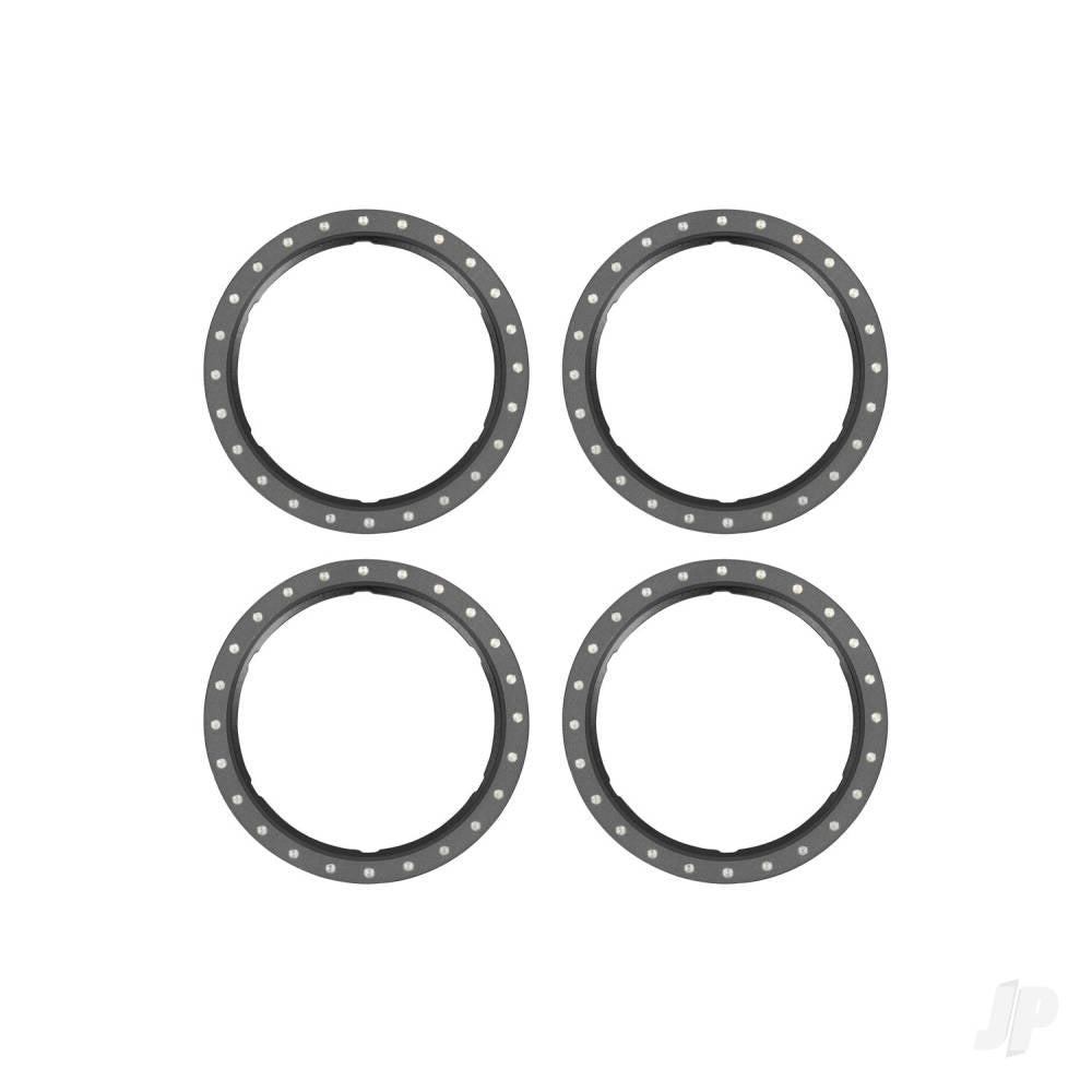 Beadlock rings grey (machined aluminium) (4)