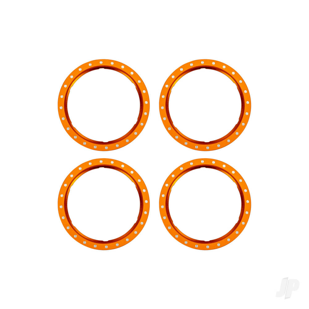 Beadlock rings orange (machined aluminium) (4)
