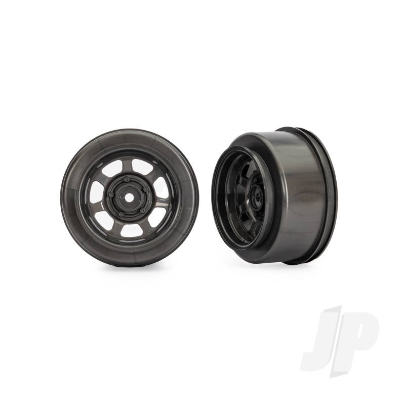 Traxxas Dirt Oval Grey Front Wheels (2)