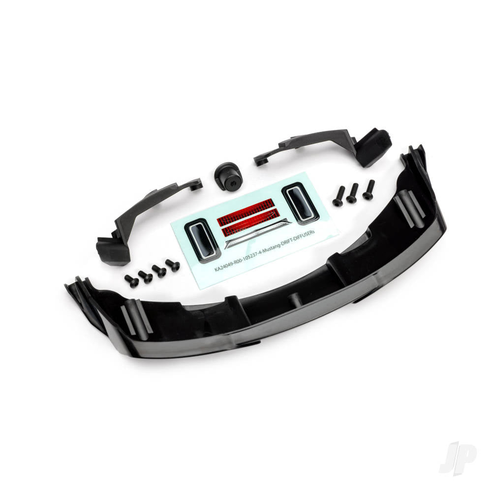 Diffuser rear/ retainer/ body supports (left & right)/ 3x10mm BCS (3)/ 3x6mm BCS (4) (fits #10511 body)