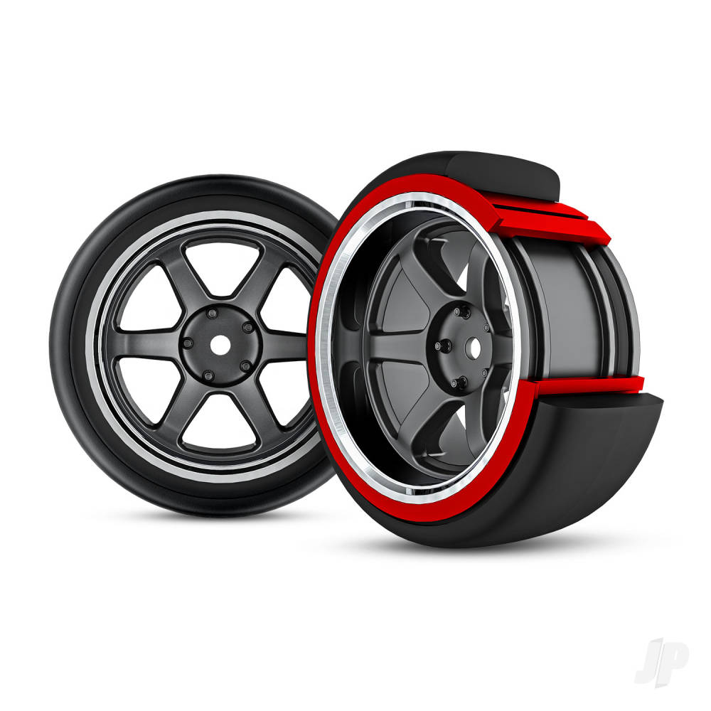 Traxxas 4-Tec Drift 2024 Ford Mustang 1:10 Electric 2WD/Red (+ TQi 3-ch/XL-5/Titan Drift 21T)