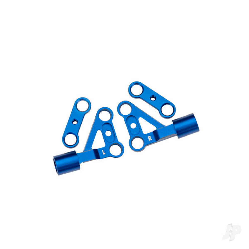 Suspension arms upper front 6061-T6 aluminium (blue-anodised) (left & right)/ 2.5x5mm BCS (with threadlock) (2)