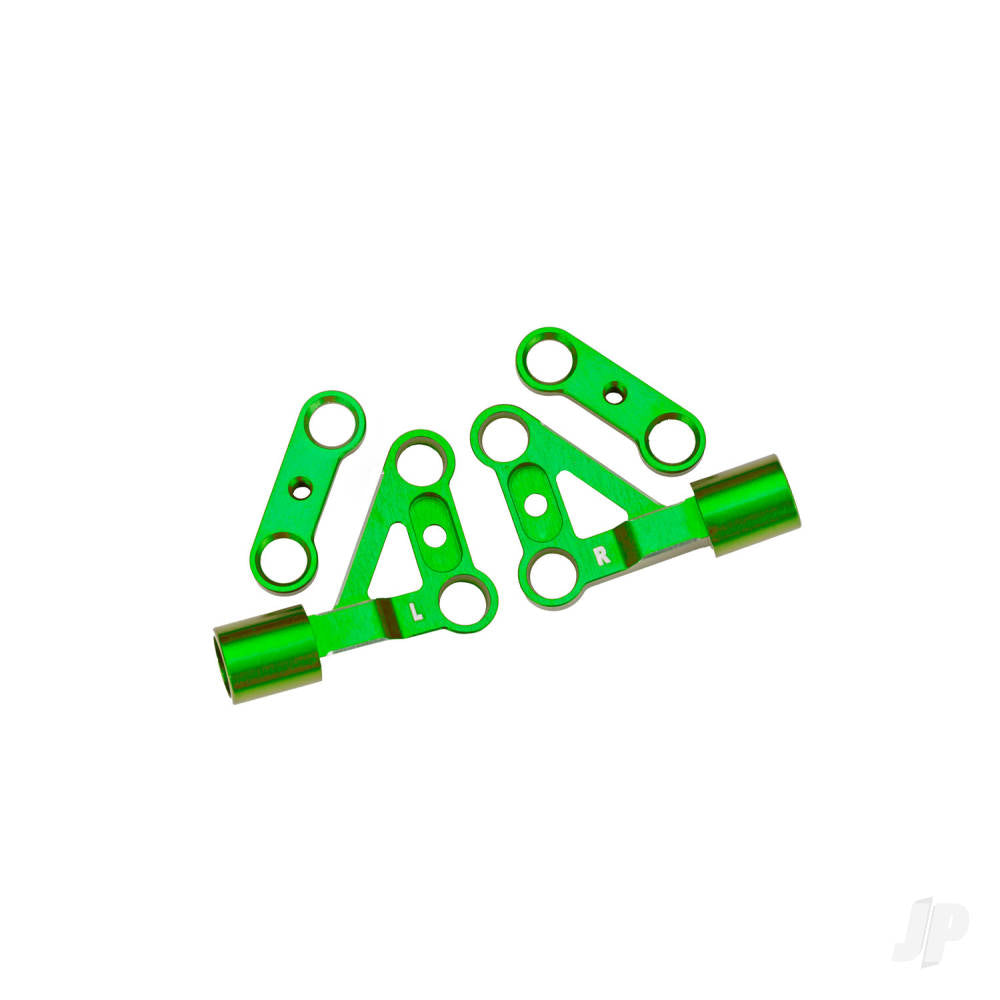 Suspension arms upper front 6061-T6 aluminium (green-anodised) (left & right)/ 2.5x5mm BCS (with threadlock) (2)