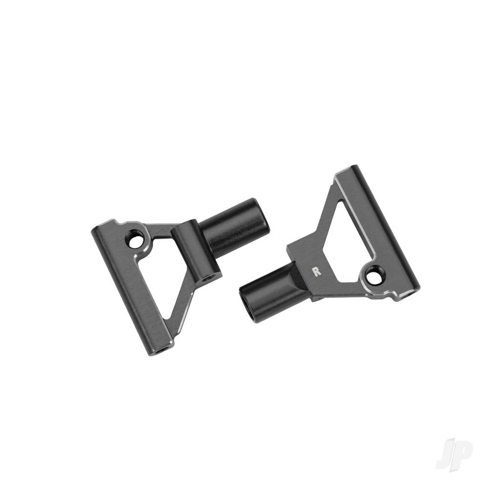 Suspension arms lower front 6061-T6 aluminium (gray-anodised) (left & right)/ 2.5x5mm BCS (with threadlock) (2)
