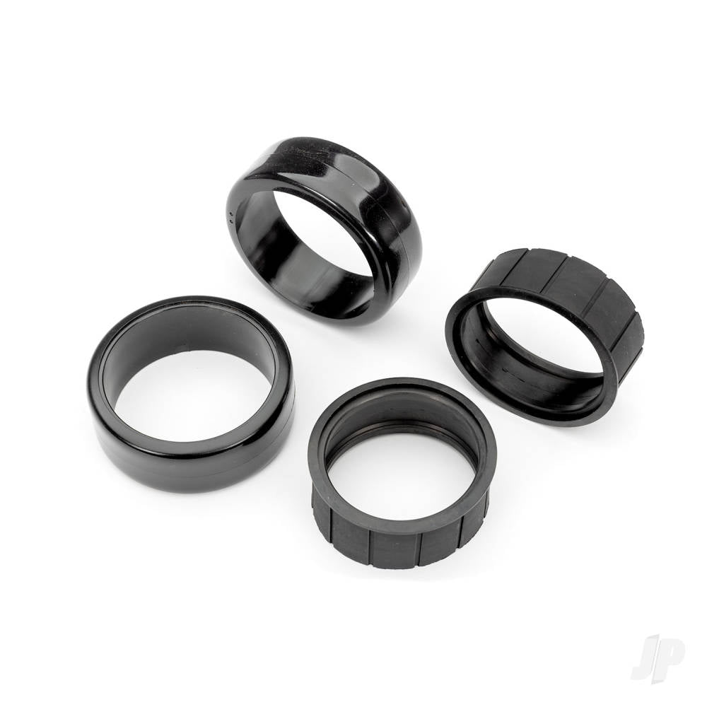 Tyres 1.9 Drift (2 dots soft smooth surfaces)) (front) (2)/ rubber inserts (2)