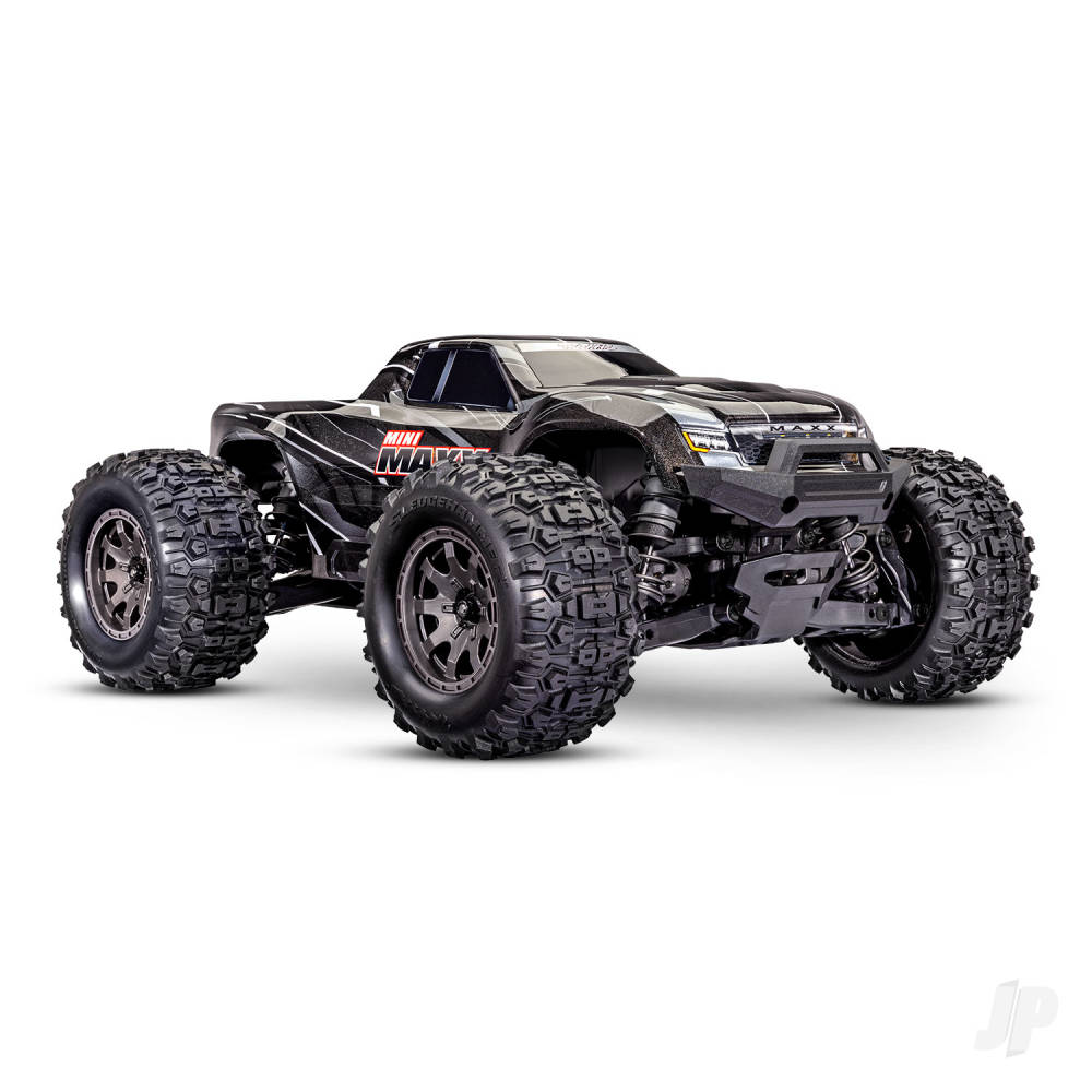Mini Maxx BL-2S 4WD RTR Monster Truck Black (+ TQi 2-ch BL-2s 2S LiPo USB-C Charger Clipless Body)