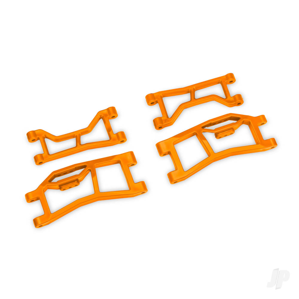 Suspension arms rear (upper left (1) upper right (1) lower left (1) lower right (1)) (orange) (for use with #10790 Mini Maxx WideMaxx suspension kit)