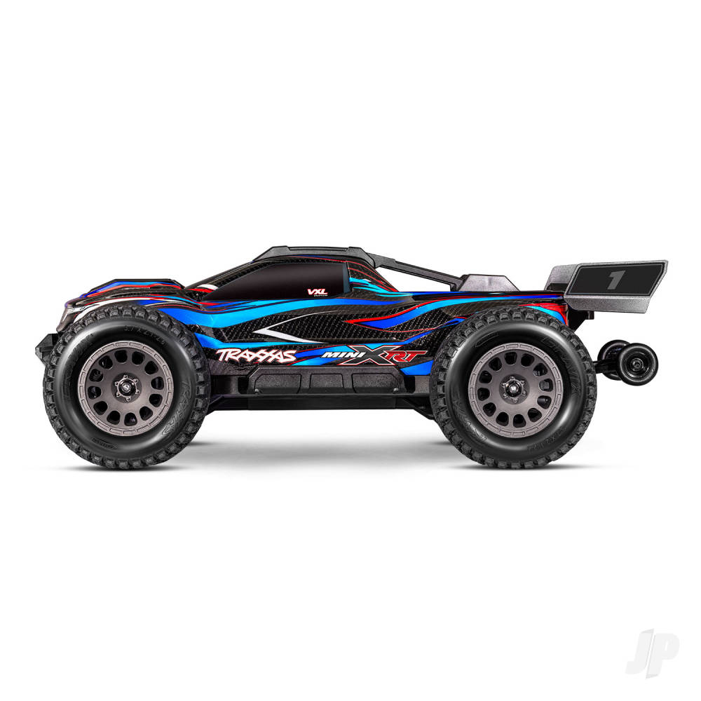 Mini XRT VXL-3S 4WD RTR Race Truck Blue (+ TQi 2-ch VXL-3S 2S LiPo USB-C Charger Clipless Body)