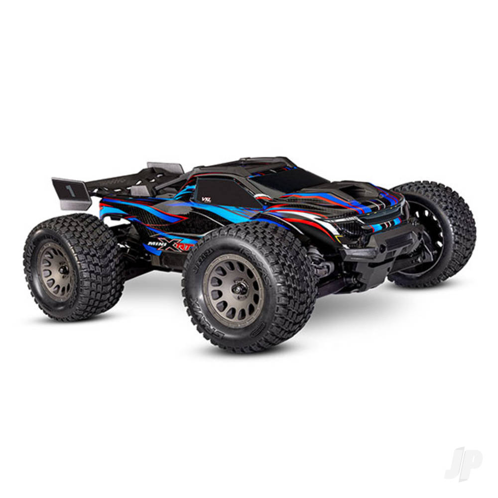 Mini XRT VXL-3S 4WD RTR Race Truck Blue (+ TQi 2-ch VXL-3S 2S LiPo USB-C Charger Clipless Body)