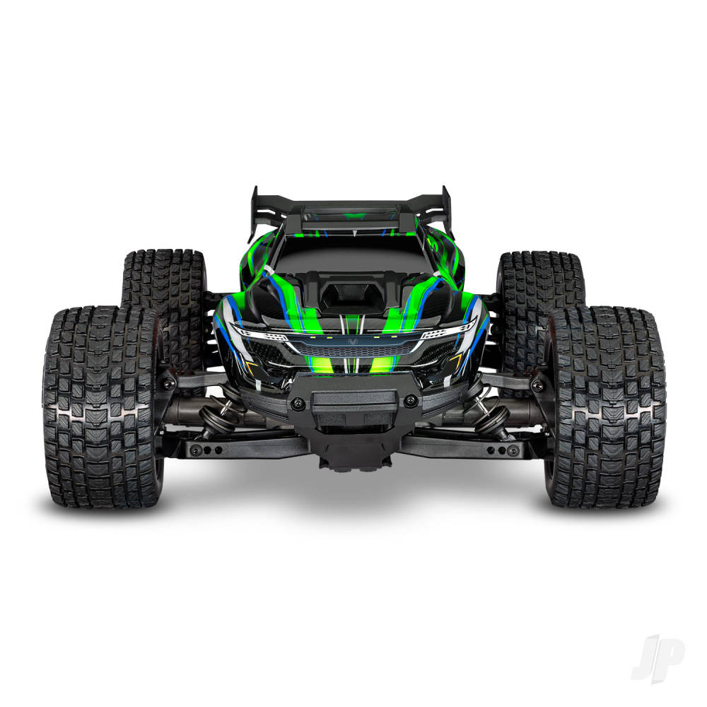 Mini XRT VXL-3S 4WD RTR Race Truck Green (+ TQi 2-ch VXL-3S 2S LiPo USB-C Charger Clipless Body)