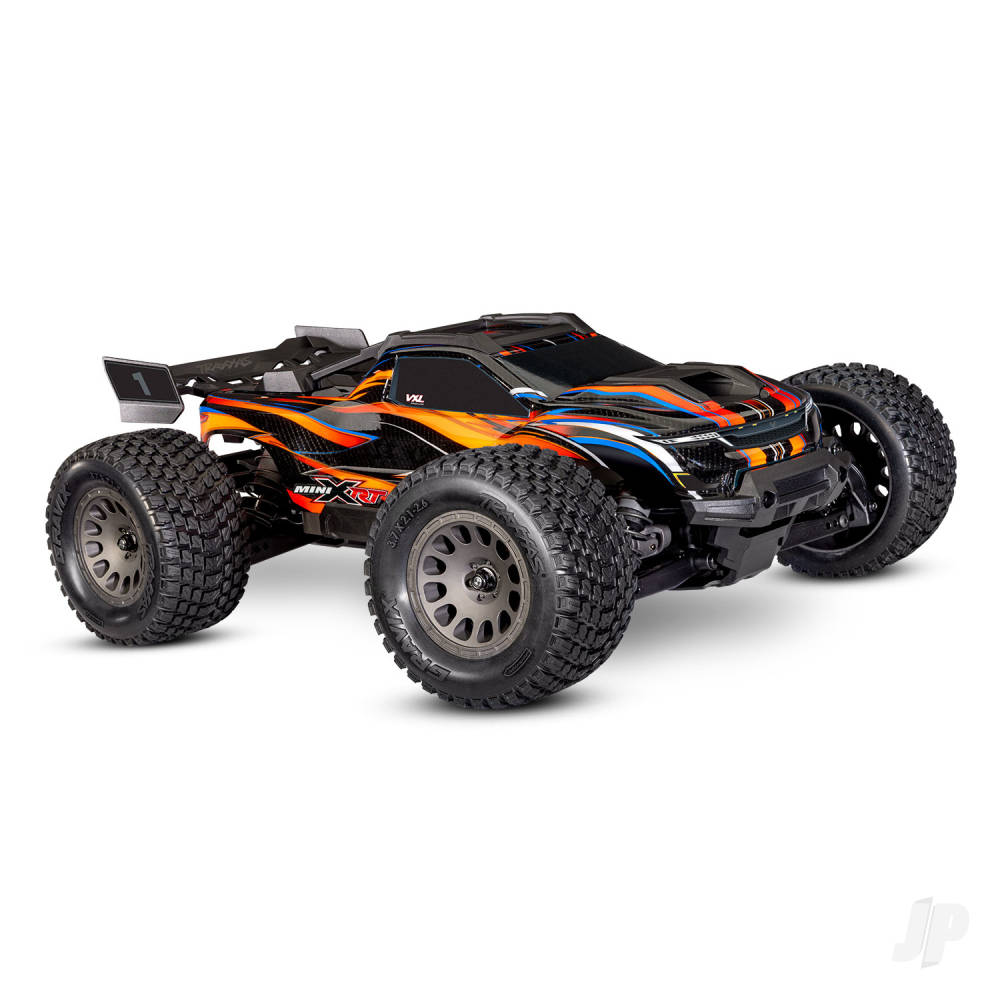 Mini XRT VXL-3S 4WD RTR Race Truck Orange (+ TQi 2-ch VXL-3S 2S LiPo USB-C Charger Clipless Body)
