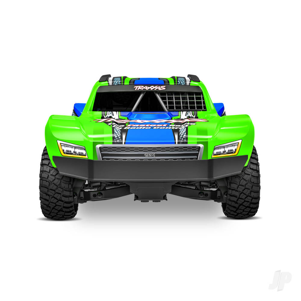 Traxxas Mini Slash BL-2S 4X4 RTR Short Course Truck - Green (+ TQi 2-ch/2S LiPo/USB-C Charger/Clipless Body)