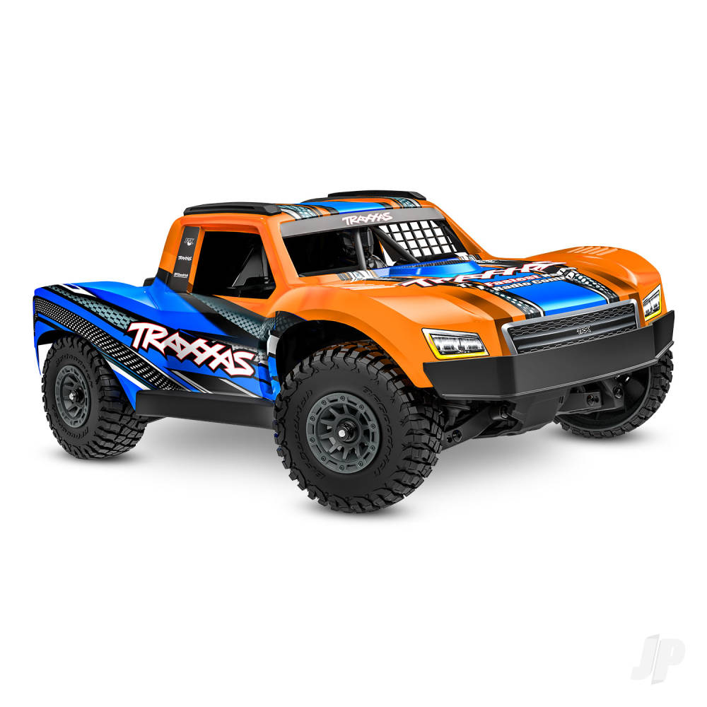Traxxas Mini Slash BL-2S 4X4 RTR Short Course Truck - Orange (+ TQi 2-ch/2S LiPo/USB-C Charger/Clipless Body)