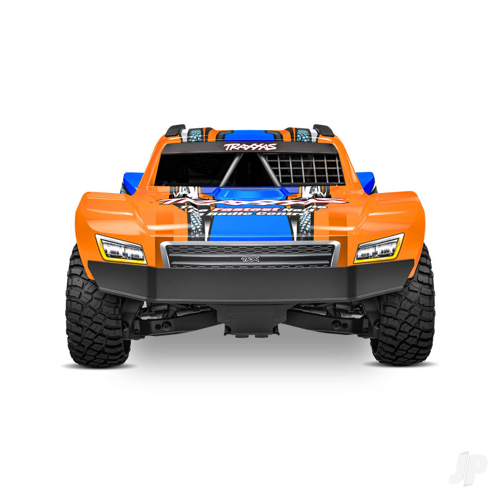 Traxxas Mini Slash BL-2S 4X4 RTR Short Course Truck - Orange (+ TQi 2-ch/2S LiPo/USB-C Charger/Clipless Body)