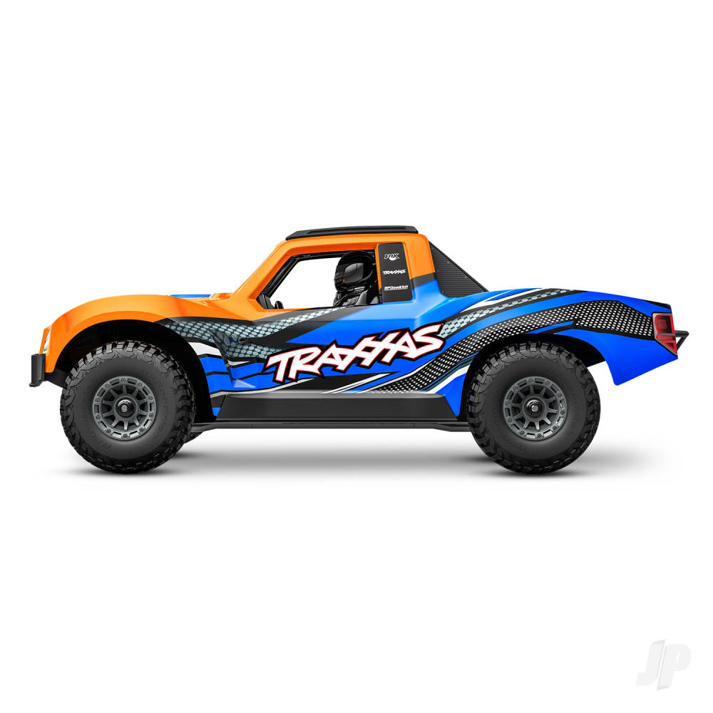 Traxxas Mini Slash BL-2S 4X4 RTR Short Course Truck - Orange (+ TQi 2-ch/2S LiPo/USB-C Charger/Clipless Body)