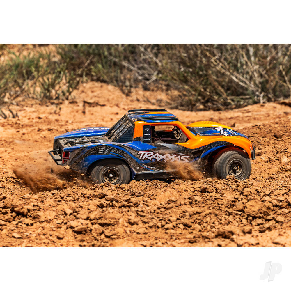 Traxxas Mini Slash BL-2S 4X4 RTR Short Course Truck - Orange (+ TQi 2-ch/2S LiPo/USB-C Charger/Clipless Body)
