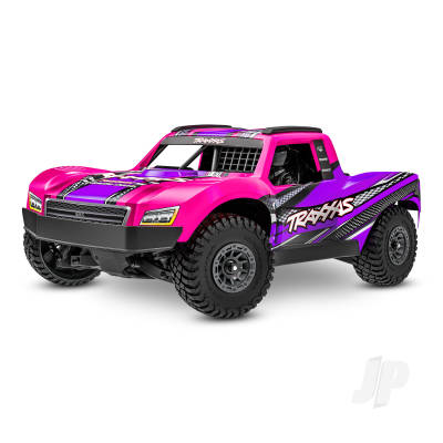 Traxxas Mini Slash BL-2S 4X4 RTR Short Course Truck - Pink (+ TQi 2-ch/2S LiPo/USB-C Charger/Clipless Body)