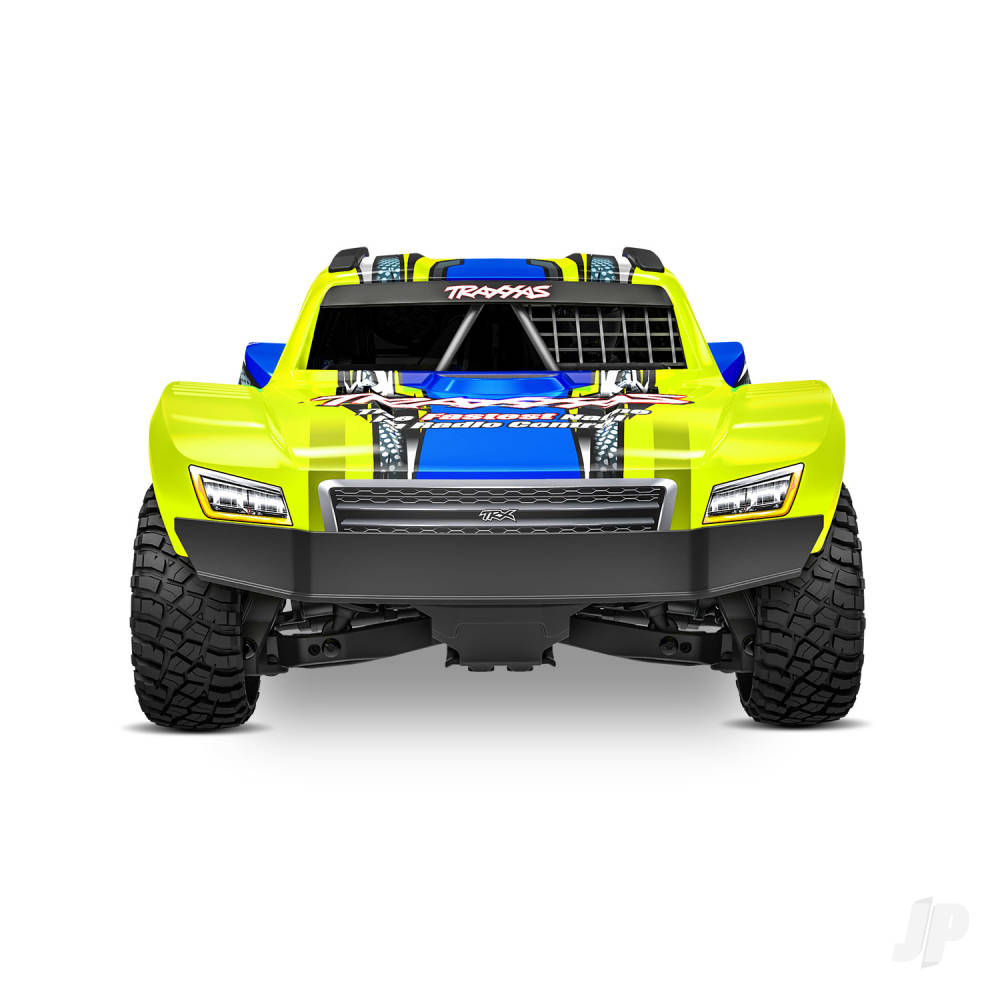 Traxxas Mini Slash BL-2S 4X4 RTR Short Course Truck - Yellow (+ TQi 2-ch/2S LiPo/USB-C Charger/Clipless Body)