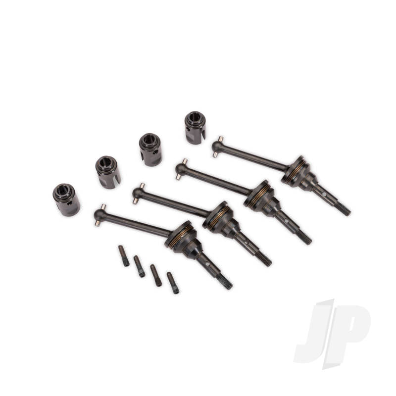 Traxxas Steel CV Driveshaft Assemblies & Drive Cups (4)